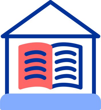 Kitaplar. Web simgesi basit illüstrasyon