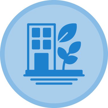 Bitki. Web simgesi basit illüstrasyon