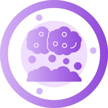 Beyin. Web simgesi basit illüstrasyon