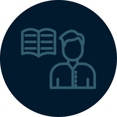 öğrenci simgesi vektör illüstrasyonu