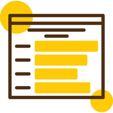 Belge. Web simgesi basit illüstrasyon