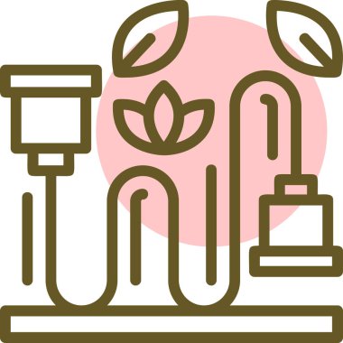 Bitki. Web simgesi basit illüstrasyon