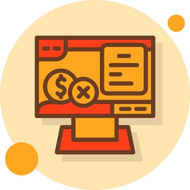 işletme finans para simgesi düz stil