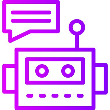 Konuşmacı. Web simgesi basit illüstrasyon