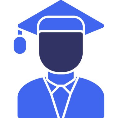 Mezuniyet. Web simgesi basit tasarım