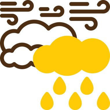 Fırtına ikonu. vektör illüstrasyonu