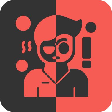 Bir yüzün vektör illüstrasyonu