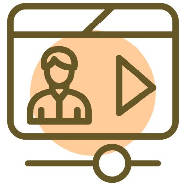 video simgesi, vektör illüstrasyon tasarımı