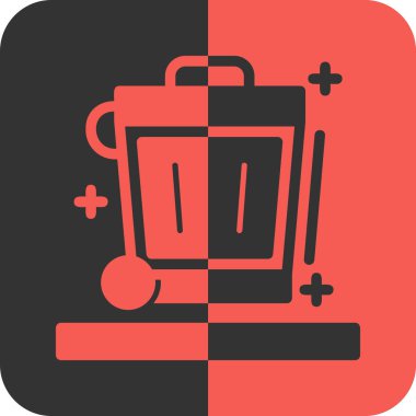 Alışveriş sepeti ikonu. vektör illüstrasyonu