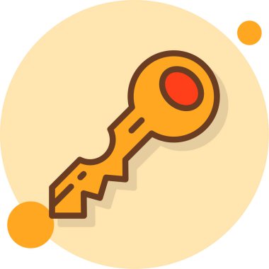 Anahtar. Web simgesi vektör illüstrasyonu