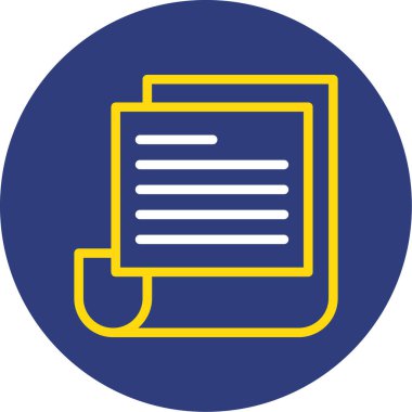 Belge simgesinin vektör illüstrasyonu