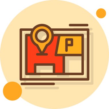 konum pin simgesi vektör illüstrasyonu