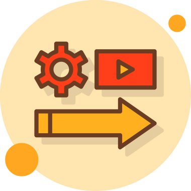 ok ayarı simgesi - taslak biçimi