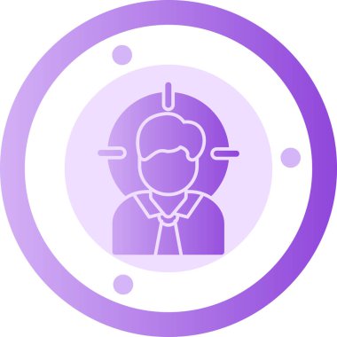 Yüz maskesi vektör simgesine sahip eşsiz bir iş adamı