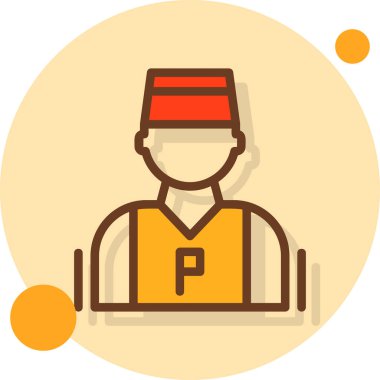 avatar. Web simgesi basit illüstrasyon