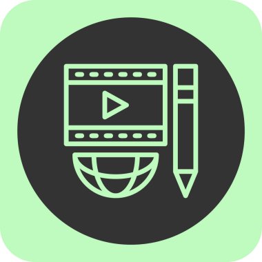 Video oynatıcı. Web simgesi