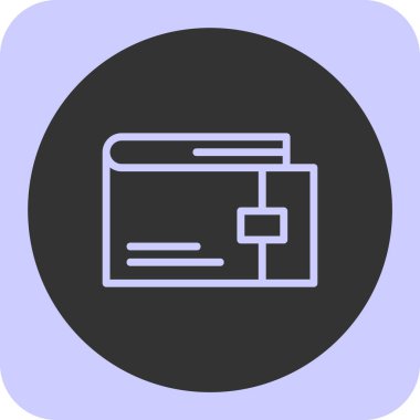 vektör lcd simgesi illüstrasyonu