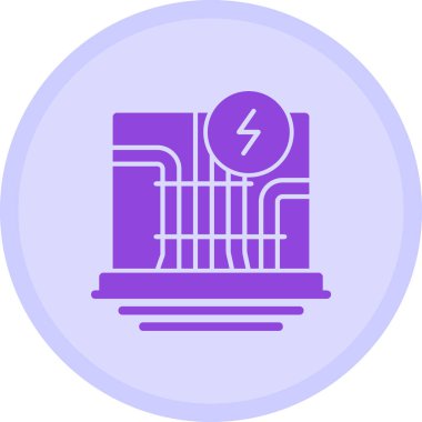 Güç illüstrasyonu modern simge