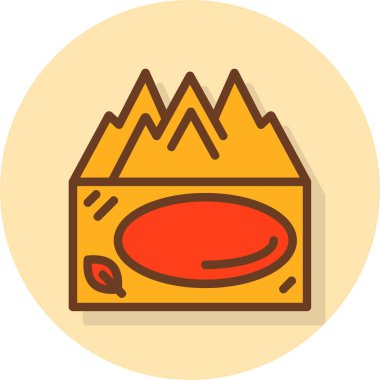 Çizgi film simgesinin vektör çizimi