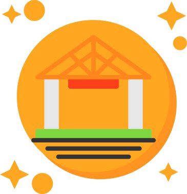 ev simgesi vektör illüstrasyonu