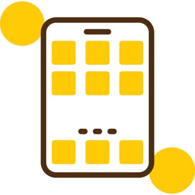 mobil uygulama simgesi, vektör illüstrasyonu