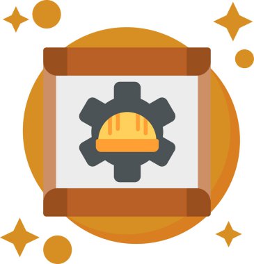 Bir dişli simgesini vektör çizim