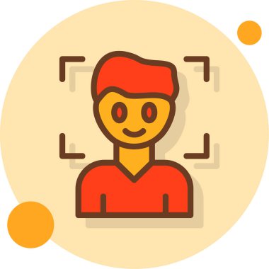 Kamera vektör simgesi olan adam