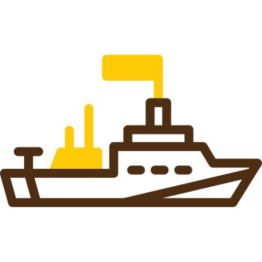 tekne ikonu vektör illüstrasyonu