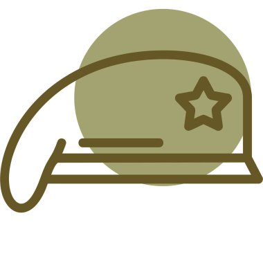 Miğfer. Web simgesi basit illüstrasyon