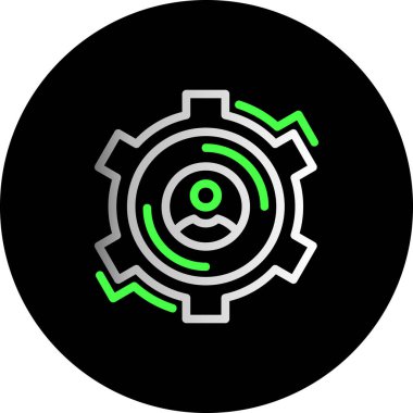 dişli simgesi vektör illüstrasyonu