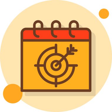 Takvim simgesi vektör illüstrasyonu