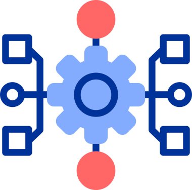 dişli simgesi vektör illüstrasyonu