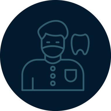 Polis memuru simgesinin vektör illüstrasyonu