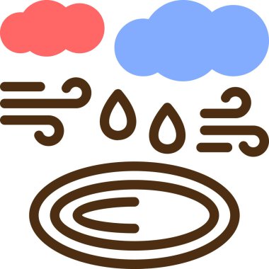 Bulut. Web simgesi basit illüstrasyon