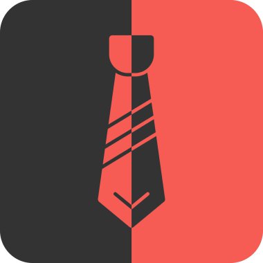 kravat simgesi, vektör illüstrasyonu