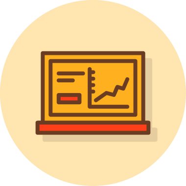 Grafik düz vektör simgesi