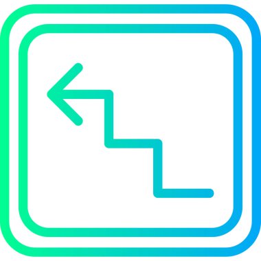 Eğilim biçimi izole edilmiş arkaplanda yön ok simgesi