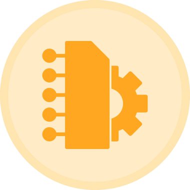 Bir fan simgesinin vektör illüstrasyonu