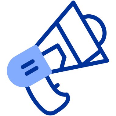 Konuşmacı. Web simgesi basit illüstrasyon