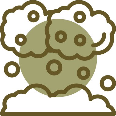 Bulut. Web simgesi basit illüstrasyon