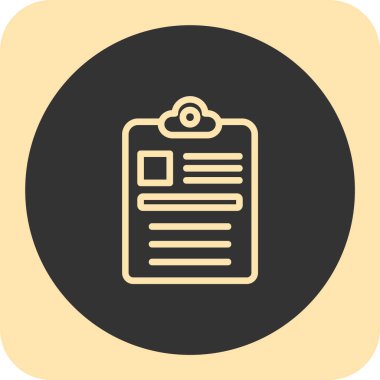 Belge simgesinin vektör illüstrasyonu