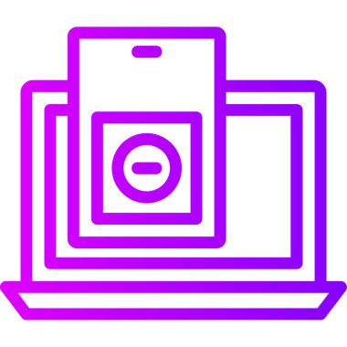 dizüstü bilgisayar simgesi, vektör illüstrasyonu