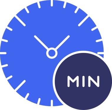 Saat saat simgesi, vektör çizim