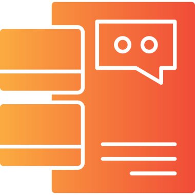 Konuşma balonu. Web simgesi vektör illüstrasyonu