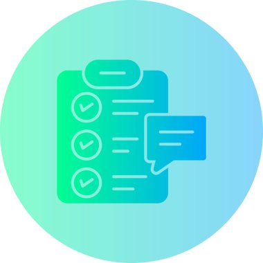 Sohbet simgesinin vektör illüstrasyonu