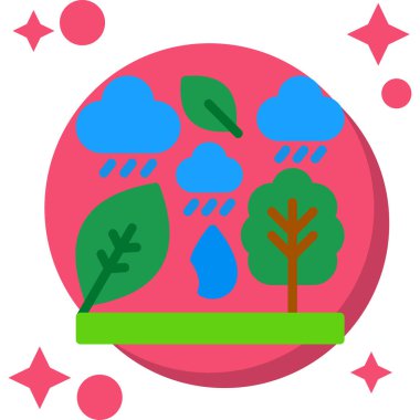 Bulutlu bir arkaplanın vektör çizimi