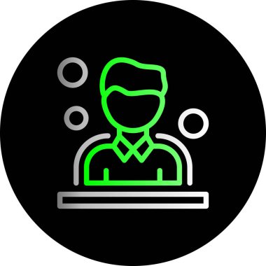 Vektör Avatar Simgesi illüstrasyonu