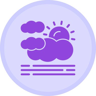 Bulut. Web simgesi basit illüstrasyon