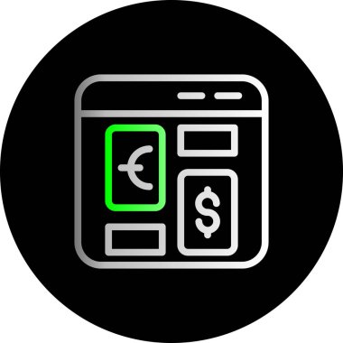 Para vektörü simgesi modern basit vektör illüstrasyonu