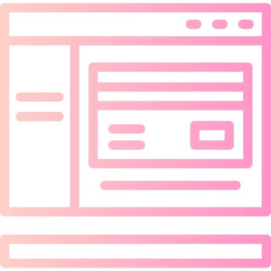 Tarayıcı tarayıcı internet simgesi düz biçimli